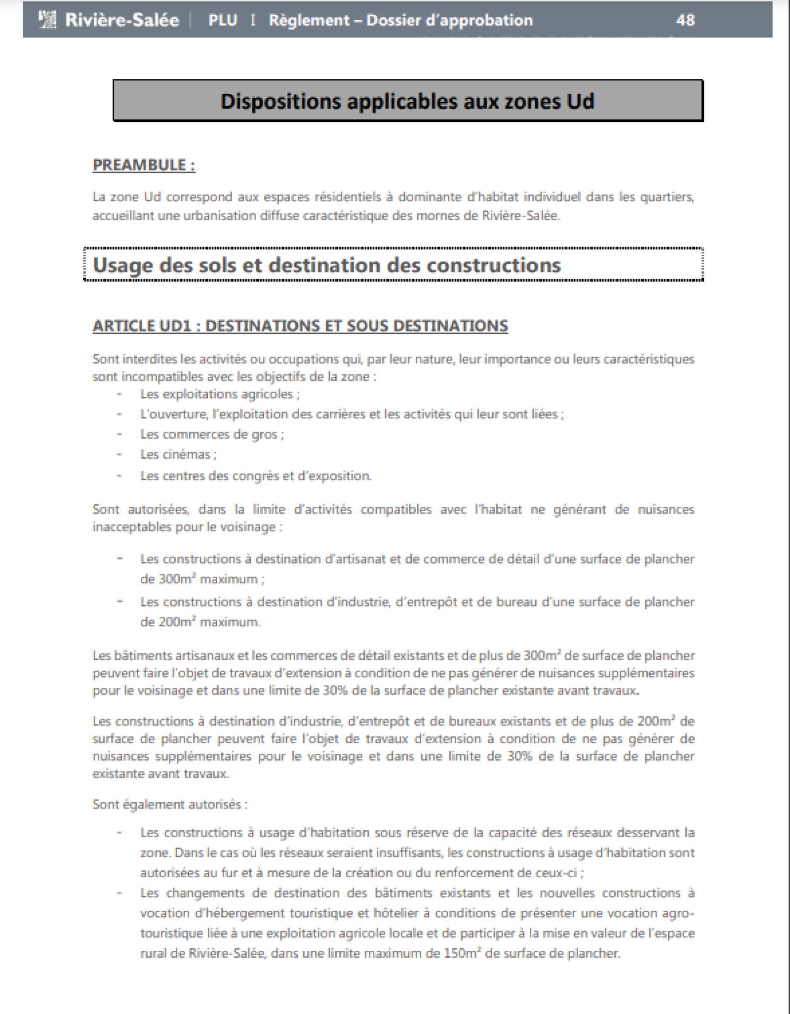 Vente RIVIERE SALEE / Quartier Courbaril Terrain constructible de